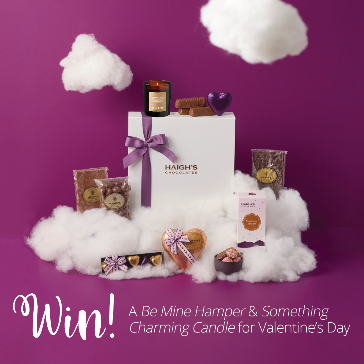 Win Haighs Chocolates x Hunter Candles